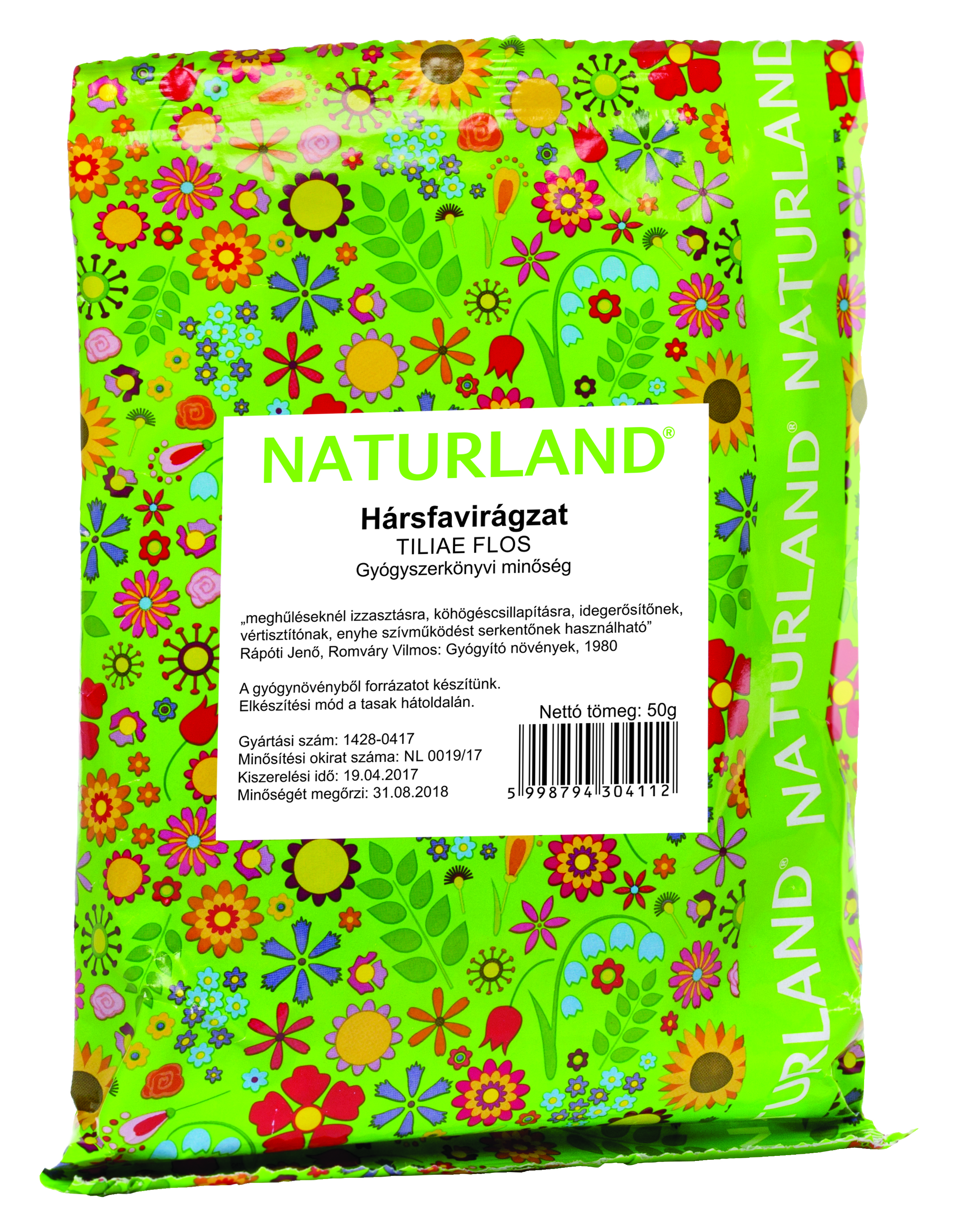 NL Hársfavirágzat tea tasakos 50g